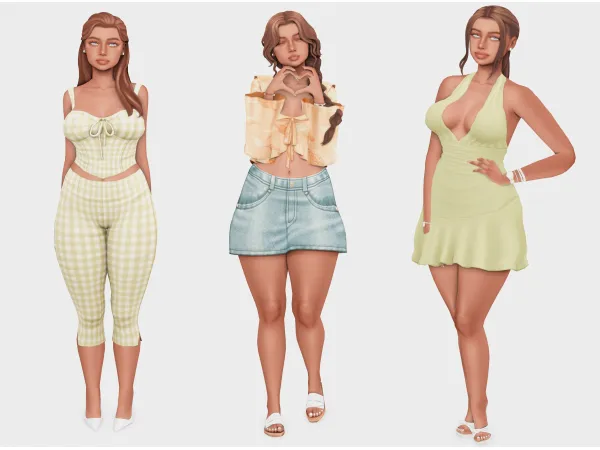 Maxis Match girly girl spring sims 4 lookbook by boujeesimss - The Sims 4 Custom Content