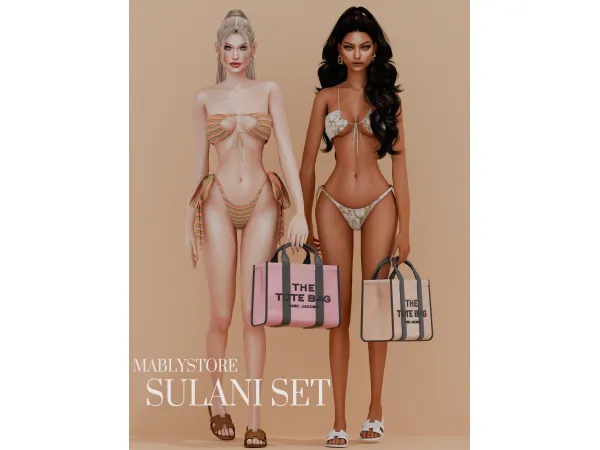 Alpha SULANI SET by Mably - The Sims 4 Custom Content