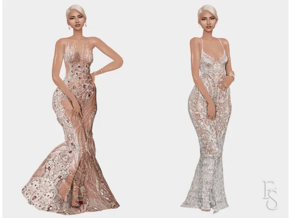 Alpha Black Tie Event Lookbook by farfallasims - The Sims 4 Custom Content