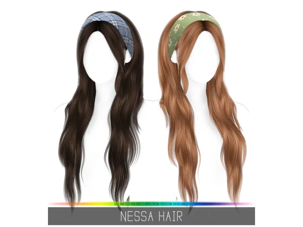 Alpha NESSA HAIR by simpliciaty - The Sims 4 Custom Content