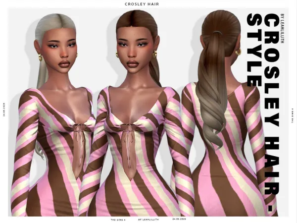 Maxis Match Crosley Hairstyle by Leah_Lillith - The Sims 4 Custom Content
