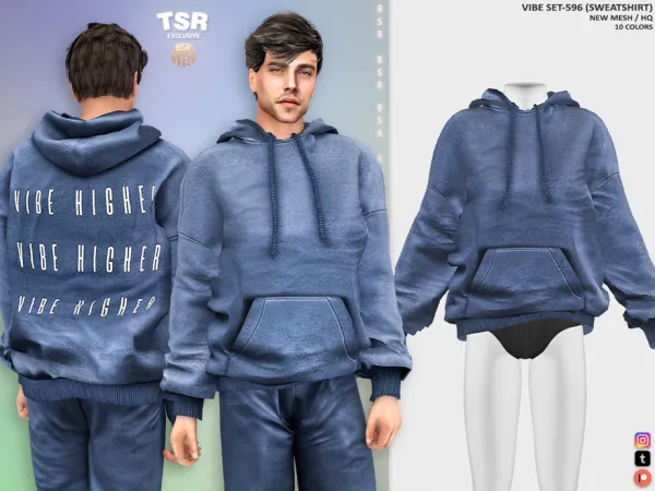 Alpha VIBE SET 596 (SWEATSHIRT) BD1522 tr by busra - The Sims 4 Custom Content