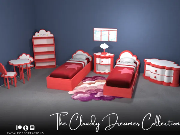 Maxis Match The Cloudy Dreamer Collection - The Sims 4 Custom Content