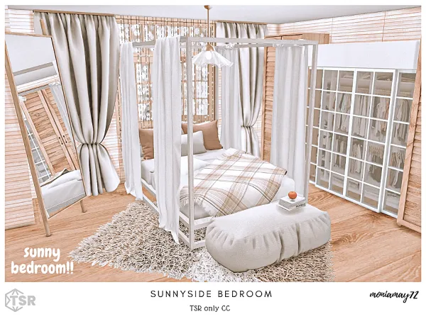 Alpha Sunnyside Bedroom - The Sims 4 Custom Content