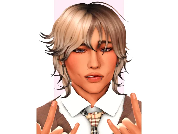 Maxis Match Matao Hair by Peachibunnii - The Sims 4 Custom Content