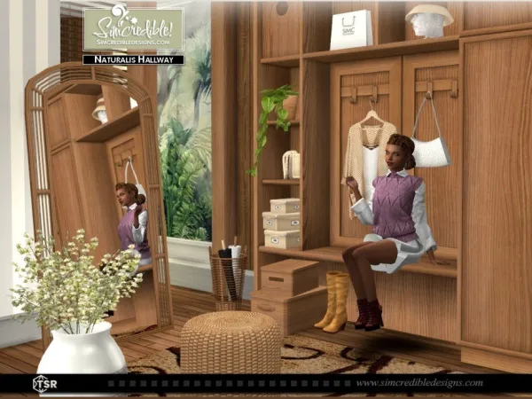 Alpha Naturalis Hallway - The Sims 4 Custom Content