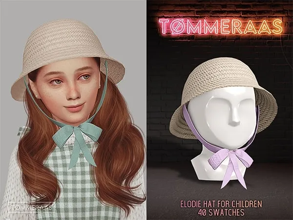 Alpha Tu00d8MMERAAS Elodie Hat for Kids (106) - The Sims 4 Custom Content