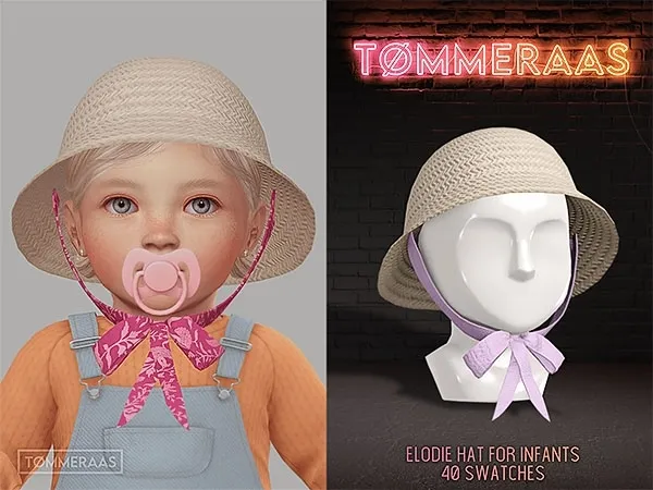Alpha Tu00d8MMERAAS Elodie Hat for Infants (108) - The Sims 4 Custom Content