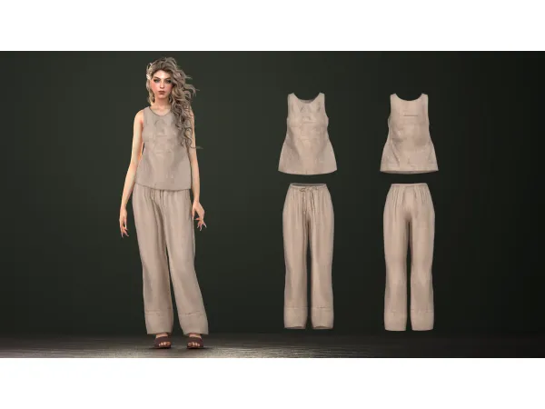 Alpha GARDA LINEN SET by astya96 - The Sims 4 Custom Content