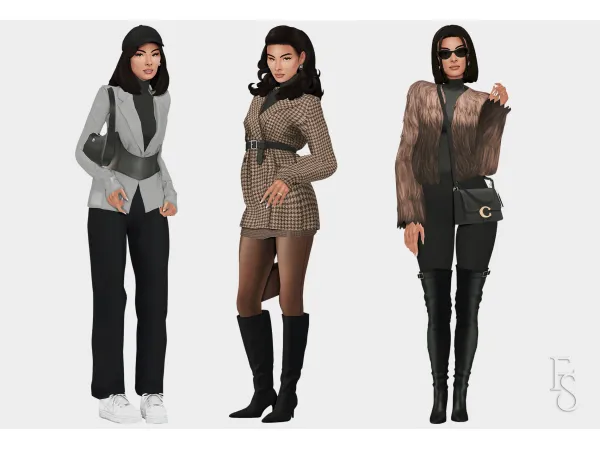 Mix Winter in Manhattan by farfallasims - The Sims 4 Custom Content