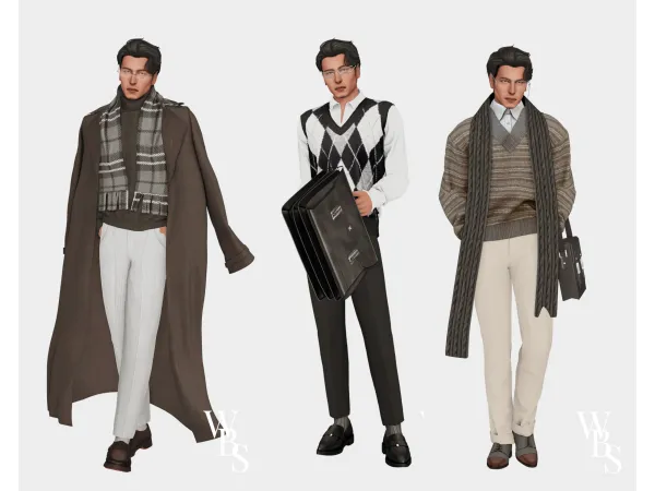 Alpha Menu2019s Smart Casual Lookbook by willowbeesims - The Sims 4 Custom Content