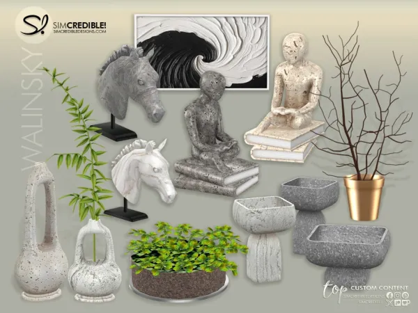 Alpha Walinsky Decor - The Sims 4 Custom Content