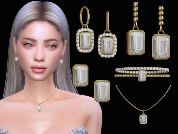 Alpha Lilla Diamond Set - The Sims 4 Custom Content