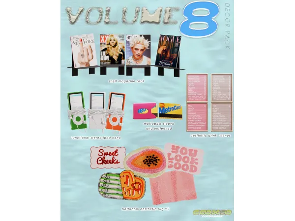 Alpha Decor Pack Vol 8 by CoCo Games - The Sims 4 Custom Content