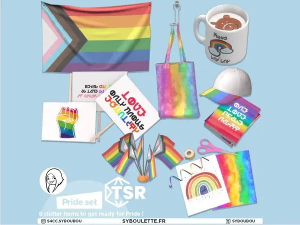 Alpha Pride lgbt sims 4 by Syboulette - The Sims 4 Custom Content