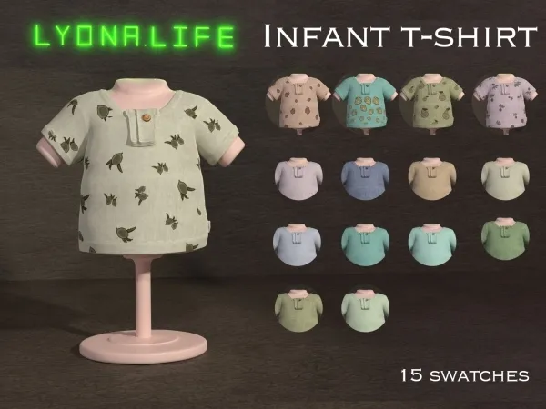 Mix T shirt for Infants boo - The Sims 4 Custom Content