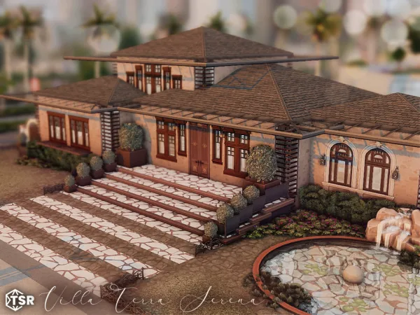 Maxis Match Villa Terra Serena l noCC by simZmora - The Sims 4 Custom Content