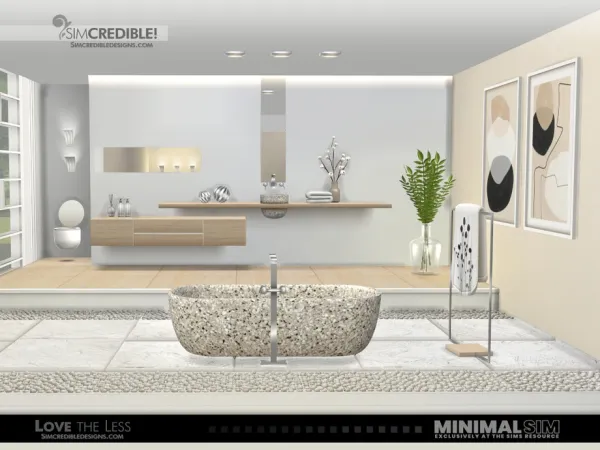 Alpha Love the Less Bathroom - The Sims 4 Custom Content