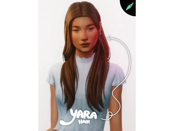 Maxis Match Yara Hair by Tthatonegreenleaf - The Sims 4 Custom Content