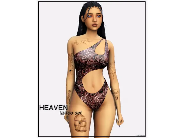 Mix Heaven Tattoo Set - The Sims 4 Custom Content