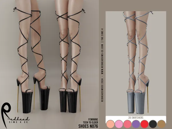 Alpha AF SHOES N076 - The Sims 4 Custom Content