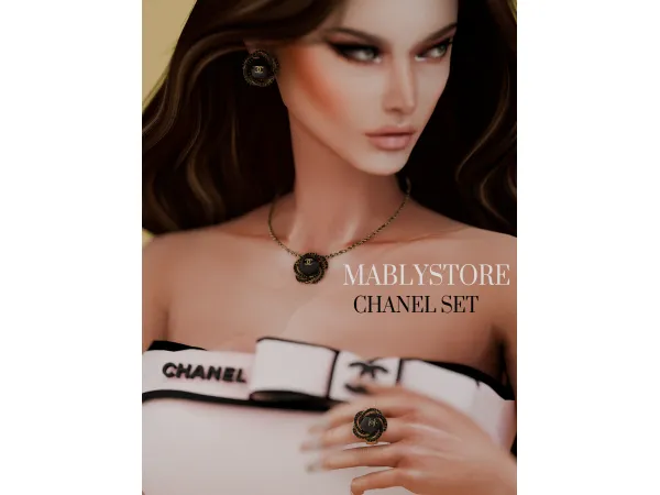 Alpha CHANEL SET by Mably - The Sims 4 Custom Content