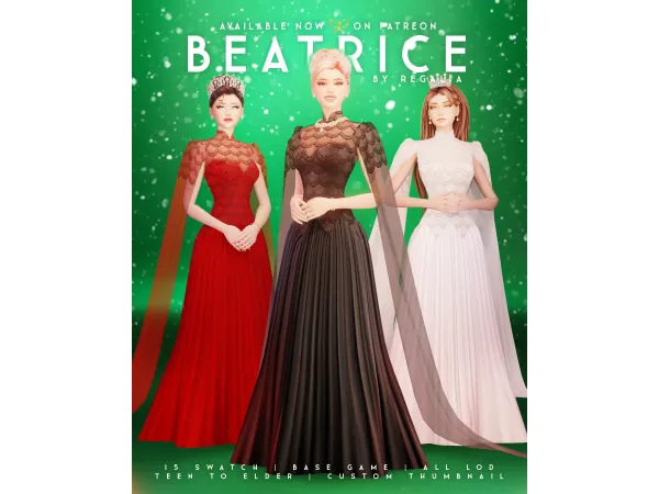 Alpha BEATRICE by simsregalia - The Sims 4 Custom Content