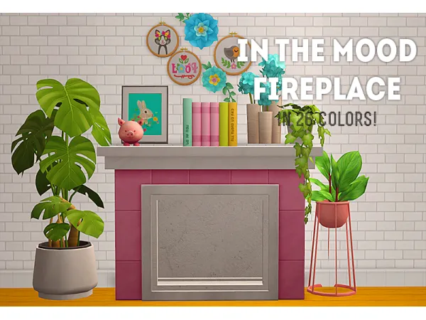 Sims 2 Maxis Match  CC: [ts2] In The Mood Fireplace - Recolors by linacheries