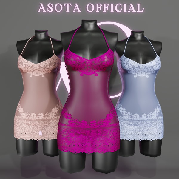 Alpha [ASOTA OFFICIAL] Ivana Short Dress by asotaofficial - The Sims 4 Custom Content