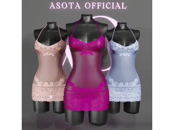 Alpha [ASOTA OFFICIAL] Ivana Short Dress - The Sims 4 Custom Content