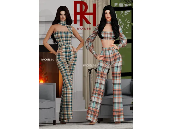 Alpha RACHEL SET by ReynaHouse - The Sims 4 Custom Content