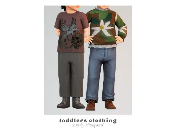 Maxis Match Toddlers Clothing Compilation 1 by adrienpastel - The Sims 4 Custom Content