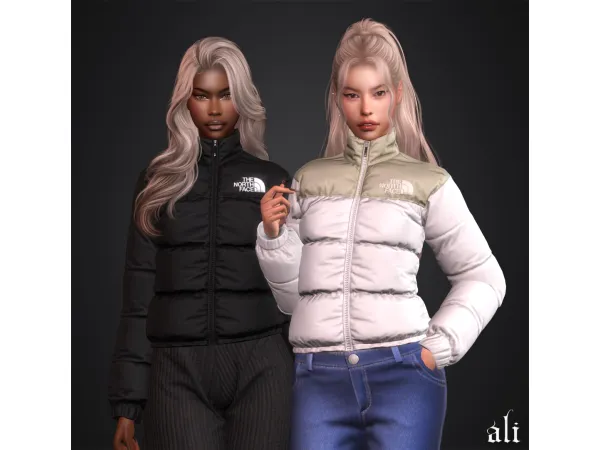 Alpha THE NORTH FACE jacket by ali_s4cc - The Sims 4 Custom Content
