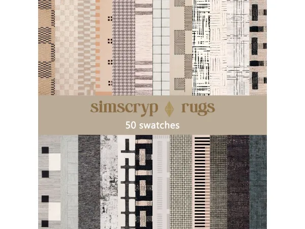 Alpha simscryp rugs - The Sims 4 Custom Content