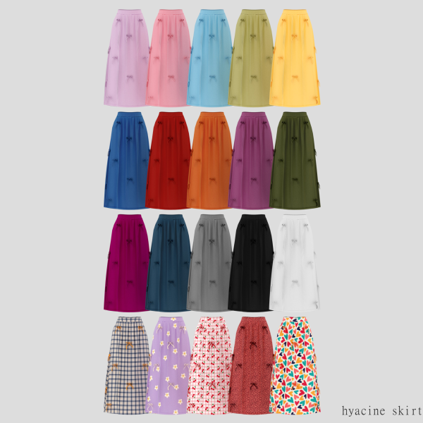 Alpha Hyacine Set Skirt by simsfinds - The Sims 4 Custom Content