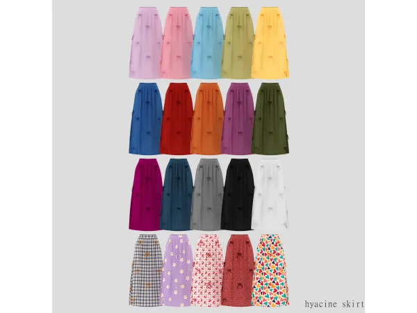Alpha Hyacine Set Skirt by daisypixels - The Sims 4 Custom Content