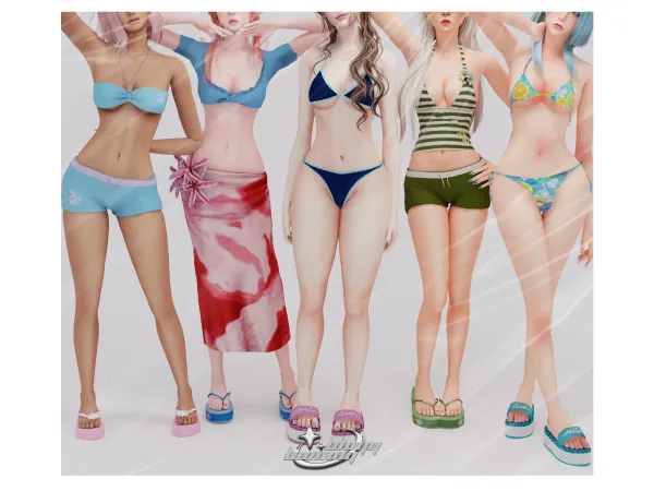 Alpha Vacation Time Summer Collection - The Sims 4 Custom Content