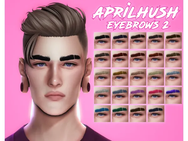 Maxis Match eyebrows N2 by [aprilhush] - The Sims 4 Custom Content