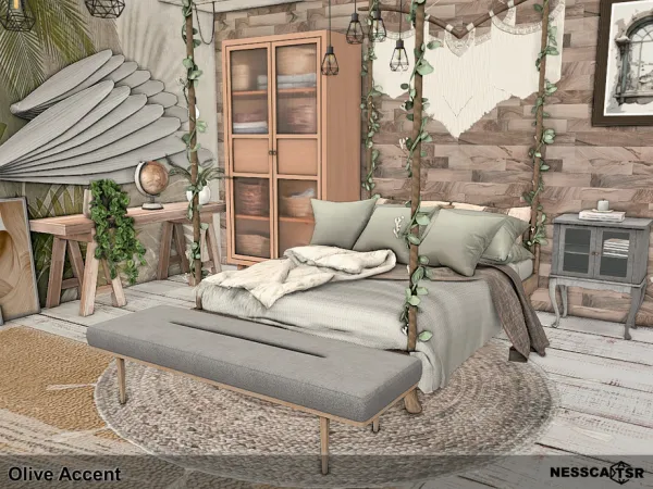 Mix Olive Accent - The Sims 4 Custom Content