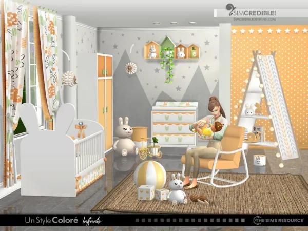 Alpha Un Style Colore Infants - The Sims 4 Custom Content