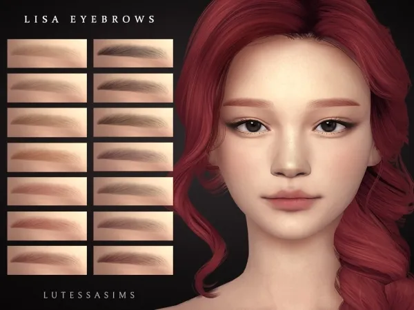 Alpha Lisa eyebrows - The Sims 4 Custom Content