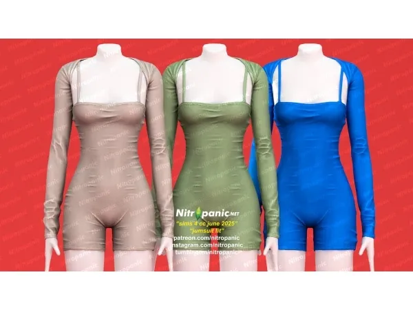 Alpha Nitropanic_Jumpsuit fit - The Sims 4 Custom Content