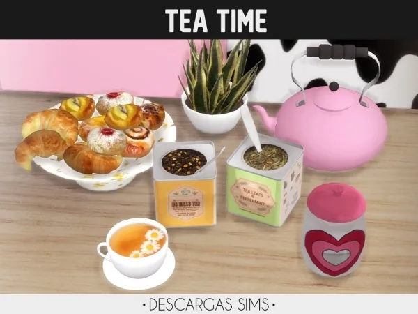 Alpha Tea Time - The Sims 4 Custom Content