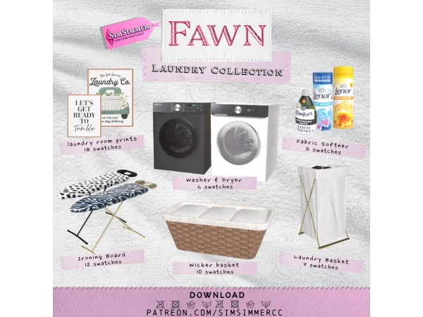 Fawn Laundry Collection by Simsimmercc
