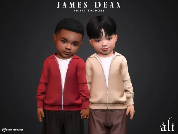 Mix JAMES DEAN jacket (toddler) by ali1 - The Sims 4 Custom Content
