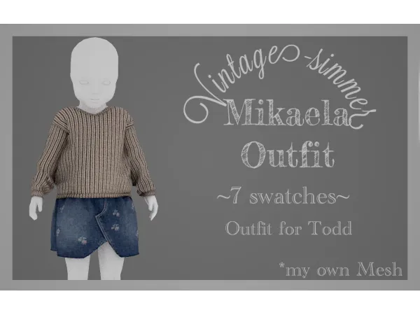 Alpha Mikaela Outfit simmer by simsfinds - The Sims 4 Custom Content