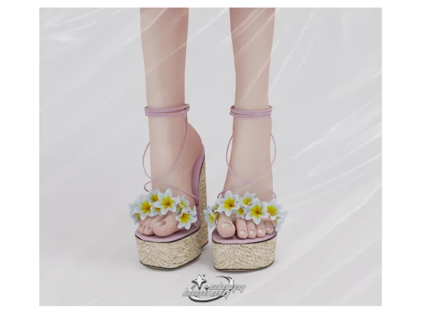 Alpha Tropical Hight Heels - The Sims 4 Custom Content