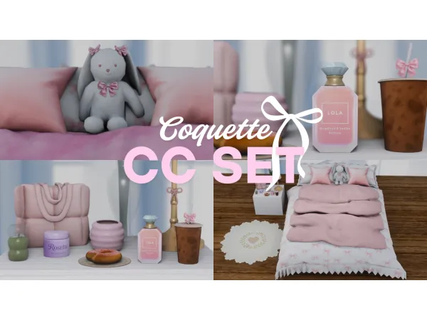 Alpha Coquette Decor Set - The Sims 4 Custom Content