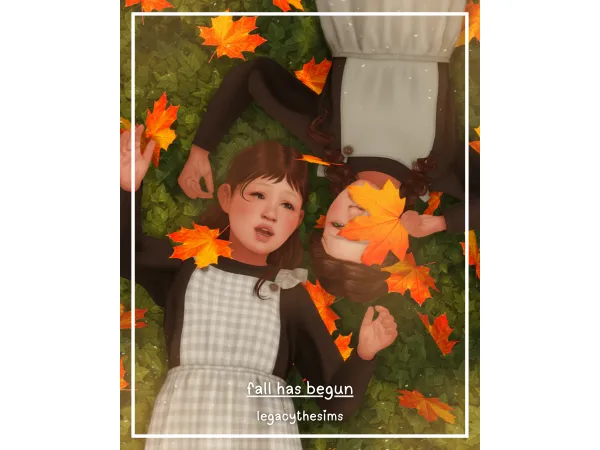 Mix fall has begun poses by legacythesims - The Sims 4 Custom Content