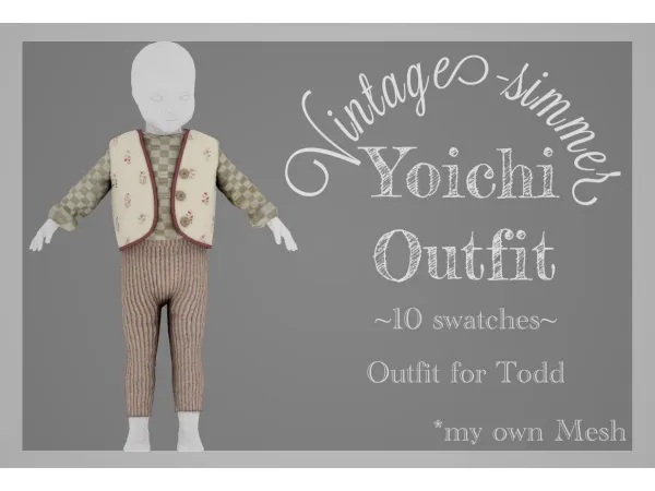 Alpha Yoichi Outfit simmer by simsfinds - The Sims 4 Custom Content